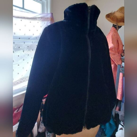 Vintage Leslie Fay | Faux Fur Jacket  Black Jacket Size S - Picture 1 of 8